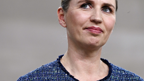 Mette Frederiksen (S) under partilederdebat om covid-19, på Statens Museum for Kunst i København torsdag den 14. maj 2020. (Foto: Philip Davali/Ritzau Scanpix)