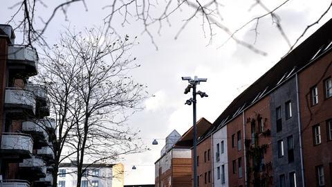 Mjølnerparken i København er et af de boligområder, der er at finde på den nuværende ghettoliste. (Arkivfoto)