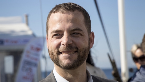 Morten Østergaard kort inden hans partiledertale på Folkemødet på Bornholm i 2015. (Foto: Johan Wessman/News Øresund)