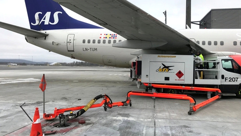 SAS havde markant færre passagerer i april end vanligt grundet coronakrisen (Arkivfoto)