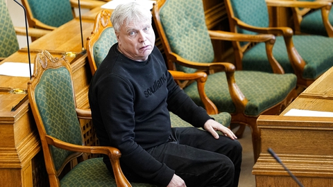 Stifter og tidligere formand for Alternativet Uffe Elbæk i Folketingssalen på Christiansborg tirsdag den 17. marts 2020. (Foto: Niels Christian Vilmann/Ritzau Scanpix)