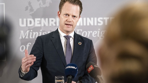 Udenrigsminister Jeppe Kofod holder doorstep om fælles evakuering fra Kina i forbindelse med corona-virus, Udenrigsministeriet i København, onsdag den 29. januar 2020. (Foto: Niels Christian Vilmann/Ritzau Scanpix)
