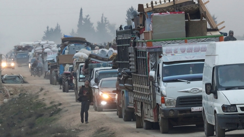 Den syriske præsident Bashar al-Assads offensiv i Idlib har sendt tusindvis af syrere på flugt mod grænsen til Tyrkiet. (Arkivfoto)
