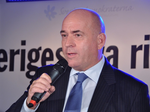 Søren Espersen taler ved Sverigdemokraternes valgfest i 2010. (Foto: Janwikifoto/Wikimedia Commons)