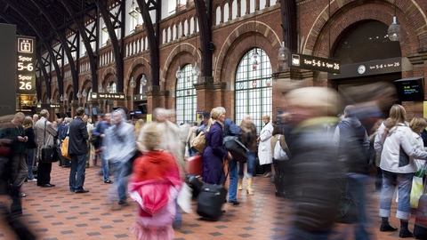 Trafikhallen, Københavns Hovedbanegård. (Foto: René Strandbygaard/DSB)