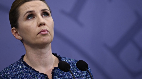 Statsminister Mette Frederiksen (S) ved tidligere pressemøde om covid-19 i Danmark.