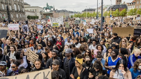 Over 15.000 mennesker var samlet til demonstration i København den 7. juni. (Arkivfoto)