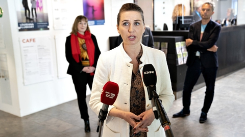 Statsminister Mette Frederiksen (S) igangsatte en nedlukning af landet den 11. marts. (Arkivfoto)