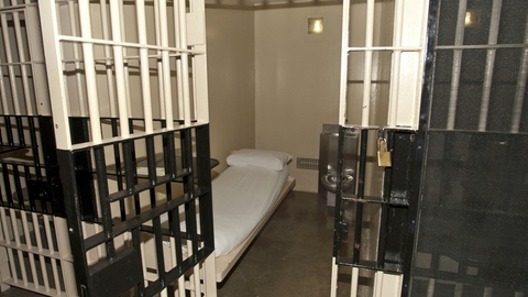 Delstaten Texas gennemførte onsdag den første henrettelse af en indsat i USA i år. Arkivfoto viser en celle på den såkaldte dødsgang i statsfængslet i Huntsville, hvor henrettelsen fandt sted.