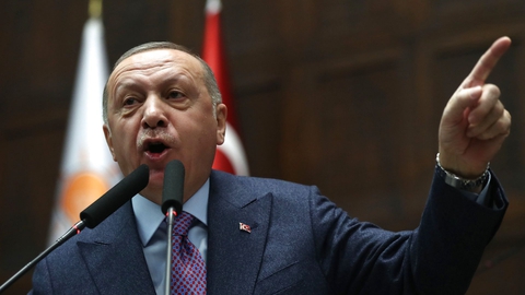 Vi tæller ned, og vi sender vores sidste advarsler, siger den tyrkiske præsident Recep Erdogan. (Foto: Adem Altan/AFP/Ritzau Scanpix)