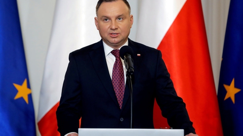 På grund af coronakrisen har Polens regering foreslået en toårig forlængelse af præsident Andrzej Dudas embedsperiode. Men nu er præsidentvalget 10. maj i stedet blevet udskudt. (Arkivfoto).