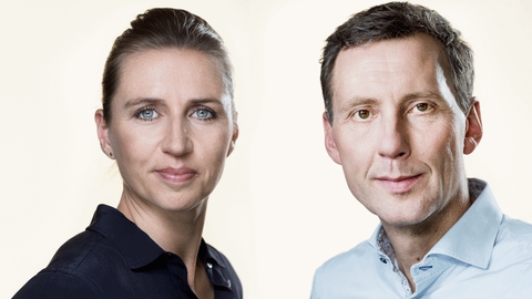 Folketingets pressefotos af Mette Frederiksen og Nick Hækkerup