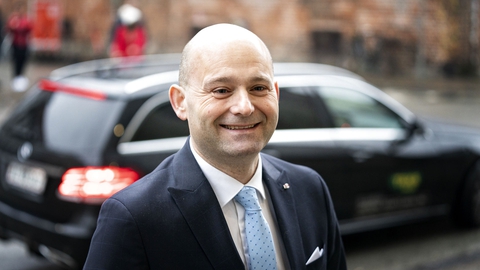 Søren Pape Poulsen ankommer til festgudstjeneste i anledning af Genforeningen 2020 i Vor Frue Kirke, Københavns Domkirke, søndag den 12. januar 2020. (Foto: Ida Guldbæk Arentsen/Ritzau Scanpix)