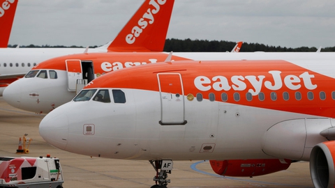 Easyjets første afgang efter coronanedlukning bliver fra London til Glasgow mandag morgen. (Arkivfoto).