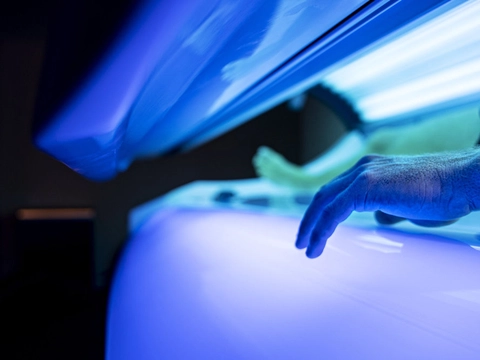 33 kunder i et solcenter i Slagelse blev beluret og filmet af en i dag 30-årig mand, mener politiet. (Arkivfoto).