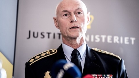 Rigspolitichef Jens Henrik Højbjerg takker af efter 11 år på posten, som chef for dansk politi. (Arkivfoto).