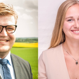 De to nytiltrådte chefredaktører på 180Grader, August Steengaard og Ida Egede.