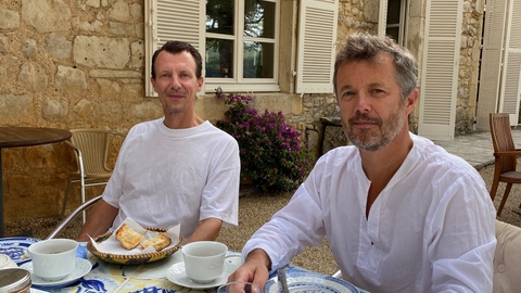 Prins Joachim har de seneste dage haft besøg af sin bror, kronprins Frederik, på Château de Cayx i Frankrig.