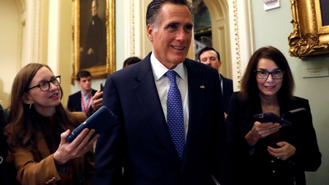 Den republikanske senator Mitt Romney fra Utah siger, at han senere i dag vil stemme for, at præsident Donald Trump bliver dømt skyldig ved rigsretssagen i Senatet.