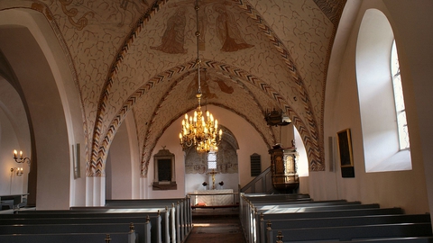 Ballerup Kirke, indre. (Foto: Gunnar Bach Pedersen/Wikimedia Commons)