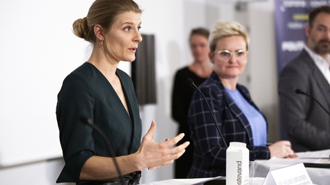 - Vores land – og resten af verden - står i en ekstraordinær situation, udtaler uddannelses- og forskningsminister Ane Halsboe-Jørgensen (S). (Foto: Ólafur Steinar Rye Gestsson/Ritzau Scanpix)