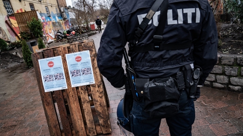 Det er midlertidigt forbudt at tage ophold i Pusher Street og Green Light District på Christiania i tidsrummet mellem klokken 10-24.