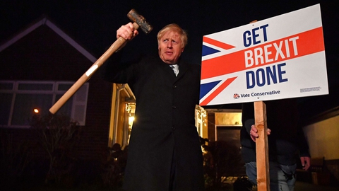 Ifølge Danske Banks cheføkonom Las Olsen bliver brexit ikke den katastrofe, som mange har forudset. Han påpeger dog, at Storbritanniens premierminister Boris Johnson stadig har meget arbejde foran sig, og at det kan gå galt. (Foto: Ben Stansall/AFP/Ritzau Scanpix)
