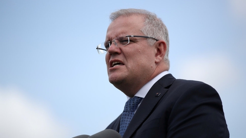 På et pressemøde tidligt fredag morgen dansk tid sagde Australiens premierminister, Scott Morrison, blandt andet, at fans skal være tilladt på stadion til sportskampe. (Arkivfoto)