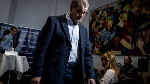 Direktør i Statens Serum Institut Kåre Mølbak efter pressemøde med status på COVID-19-situationen i Danmark, i Eigtveds Pakhus i København, tirsdag den 29. september 2020.. (Foto: Mads Claus Rasmussen/Ritzau Scanpix)