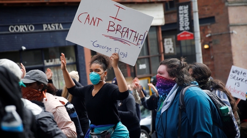 Den sorte amerikaner George Floyd døde for nylig, efter at han var blevet anholdt af betjente. (Arkivfoto)