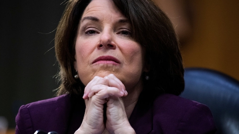 Klobuchar stillede selv op til kapløbet om at blive Demokraternes præsidentkandidat, men i marts trak hun sig og meddelte, at hun støtter Biden. Nu har hun også trukket sig som vicepræsidentkandidat. (Arkivfoto)