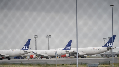 SAS har i juli fløjet med færre passagerer end samme måned sidste år. (Arkivfoto)