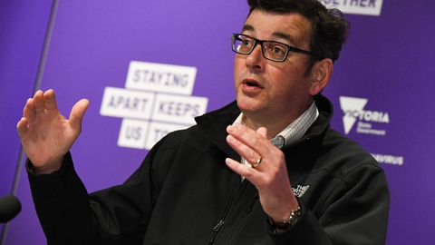Premierminister i Victoria, Daniel Andrews, har søndag udsat en planlagt genåbning af storbyen Melbourne, selv om han havde lovet at løsne restriktioner. (Arkivfoto)