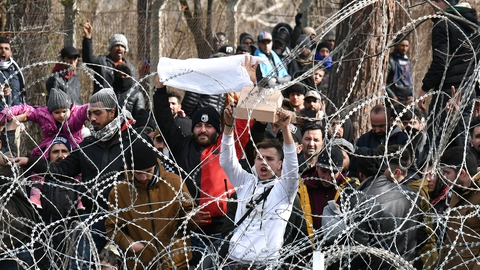 Tyrkiet har åbnet sine grænser, og det skaber bekymring for en ny migrantkrise. (Foto: Alexandros Avramidis/Reuters/Ritzau Scanpix)