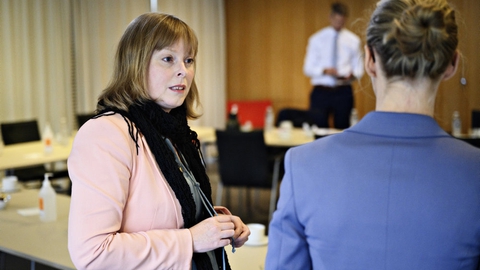 Kulturminister Joy Mogensen (S) er klar til at ændre på sammensætningen af Radio- og tv-nævnet, som har modtaget heftig kritik efter sagen om DAB-udbuddet sidste år. (Arkivfoto)