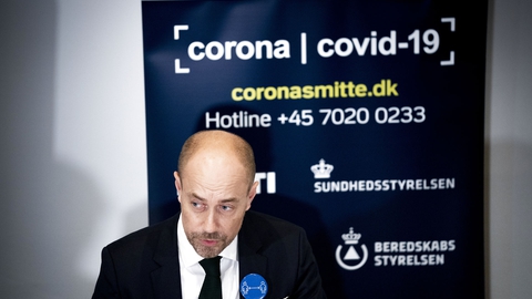  Sundheds- og Ældreminister Magnus Heunicke (S) afholder pressemøde om coronasituationen i Eigtveds Pakhus i København onsdag den 7. oktober 2020. (Foto: Ida Marie Odgaard/Ritzau Scanpix)