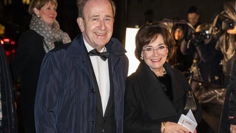 Borgmester i Gentofte Kommune Hans Toft (K) og hustru Lisbeth Damm ses her ved ved regeringens markering af 100-året for Genforeningen sidste år. (Arkivfoto)