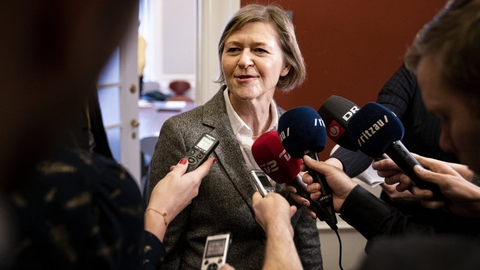 Josephine Fock ankommer til gruppemøde på Christiansborg, efter at hun har vundet kampvalget om at blive ny politisk leder for Alternativet.
