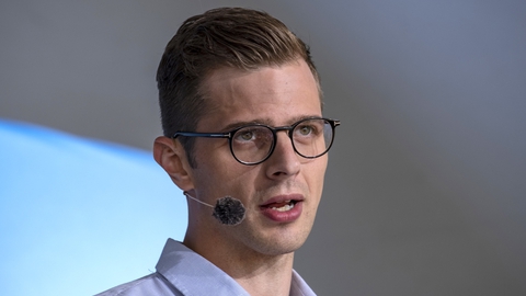 Alex Vanopslagh, partileder for Liberal Alliance, på Folkemødet i 2019. (Foto: Johan Wessmann/News Øresund)