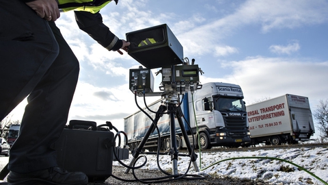 Politiet gennemfører fartkontroller i hele landet i den kommende uge fra mandat til søndag. (Arkivfoto)