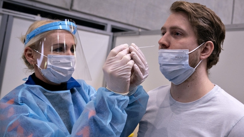 Carelink og Falck lyntester i øjeblikket befolkningen på vegne af staten. (Arkiv).