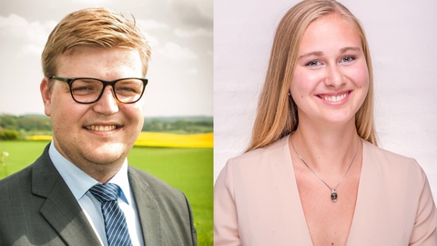 De to nytiltrådte chefredaktører på 180Grader, August Steengaard og Ida Egede.