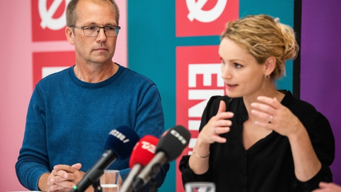 Peder Hvelplund skal fremover danne frontduo med Pernille Skipper i Enhedslisten. (Arkivfoto)