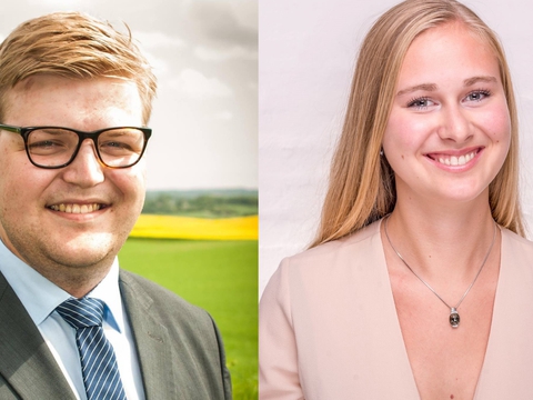 De to nytiltrådte chefredaktører på 180Grader, August Steengaard og Ida Egede.