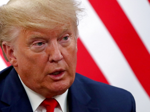 Den amerikanske præsident Donald Trump får massiv opbakning ved første primærvalg i delstaten Iowa. (Foto: Denis Balibouse/Reuters/Ritzau Scanpix)