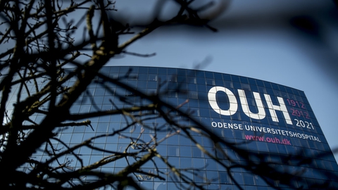 Odense Universitetshospital begrænser adgangen for pårørende på grund af den seneste tids smittespredning i Odense. (Arkivfoto)