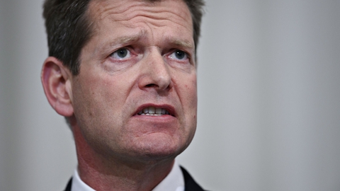 Direktør i Sundhedsstyrelsen Søren Brostrøm, da statsministeren afholder pressebriefing om status for COVID-19 i Danmark, i Spejlsalen i Statsministeriet, tirsdag den 14. april 2020. (Foto: Philip Davali/Ritzau Scanpix)