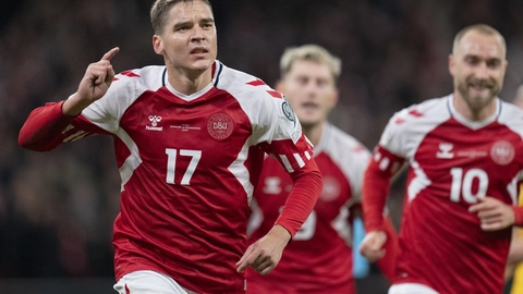 En skade tvinger Hoffenheims Robert Skov til at melde afbud til de kommende landskampe. (Arkivfoto).