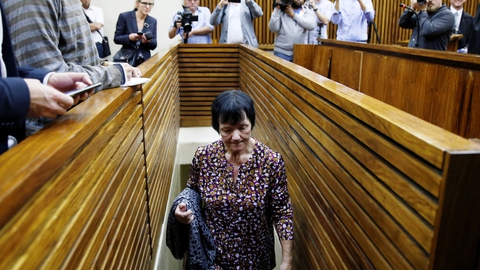 Britta Nielsen blev anholdt 5. november 2018 i Johnnesburg, Sydafrika, hvor hun efterfølgende blev stillet for en dommer. (Arkivfoto)