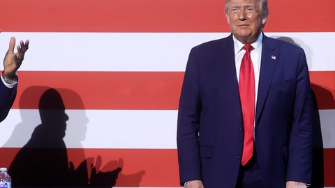 USA' præsident, Donald Trump, deltog torsdag lokal tid i en rundbordssamtale ved en kampagnelignende begivenhed i en kirke i Dallas.